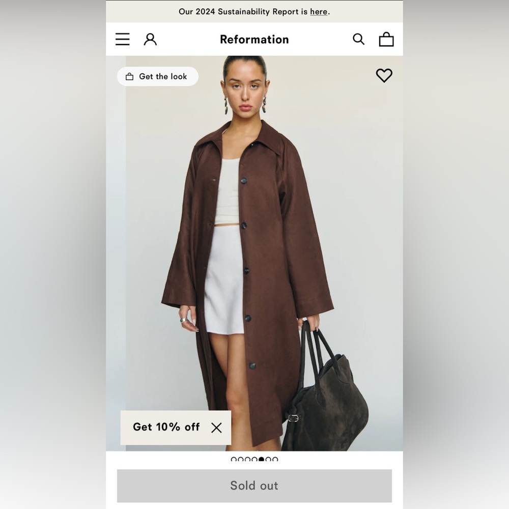 Reformation Linen Coat